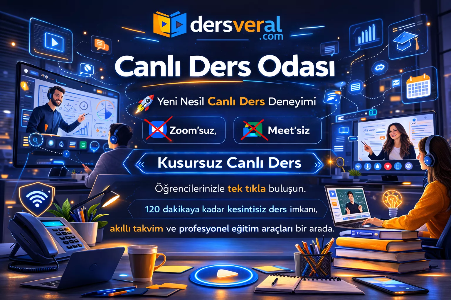 Dersveral Canlı Ders Odası Görseli