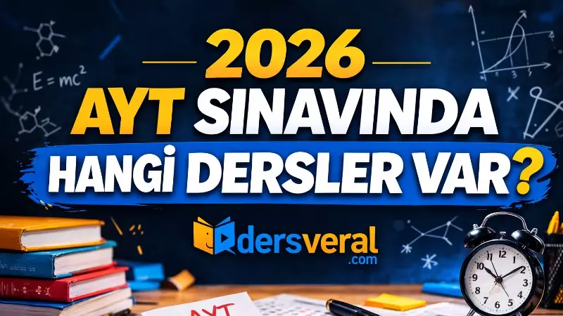 2026 AYT Sınavında Hangi Dersler Var? yazısı kapak resmi
