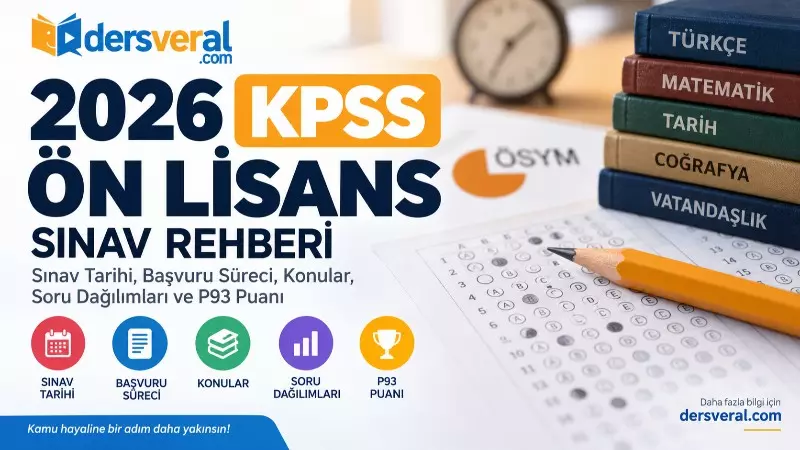 2026 KPSS Ön Lisans Sınav Rehberi: Sınav Tarihi, Başvuru Süreci, Konular, Soru Dağılımları ve P93 Puanı