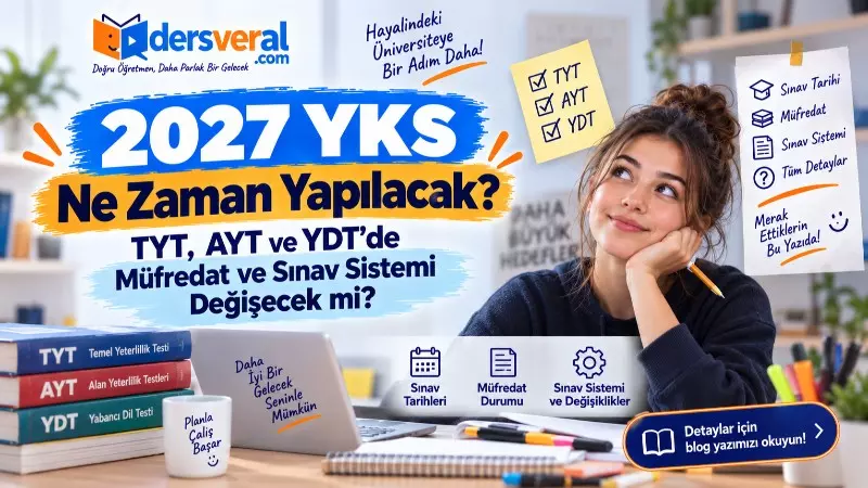 2027 YKS Ne Zaman Yapılacak? TYT, AYT ve YDT’de Müfredat ve Sınav Sistemi Değişecek mi? Yazı Görseli
