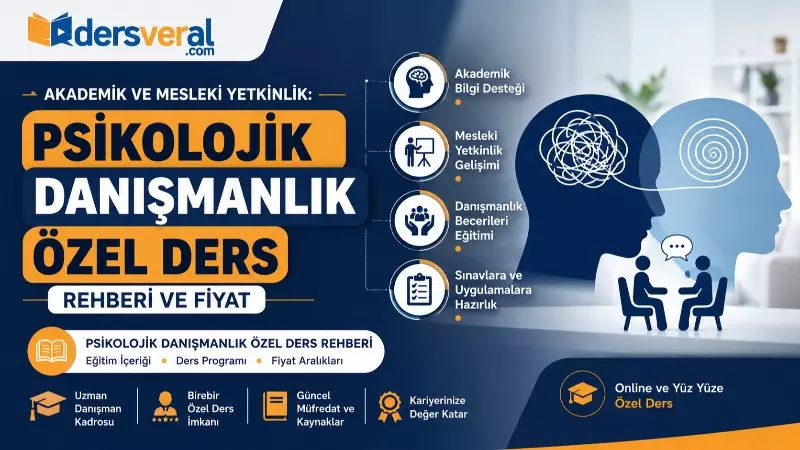 Akademik ve Mesleki Yetkinlik: Psikolojik Danışmanlık Özel Ders Rehberi ve Fiyat Yazı Resmi