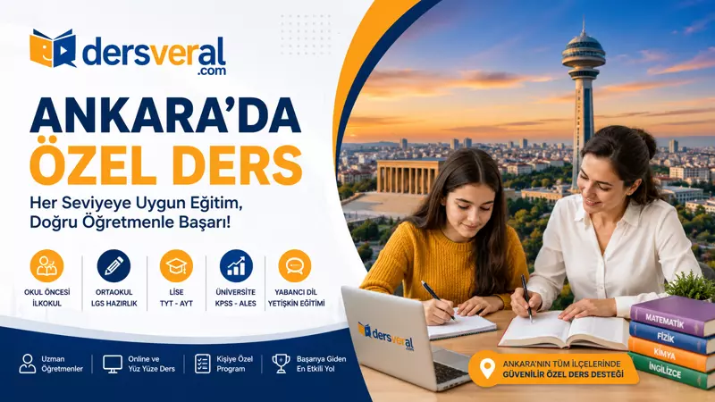 Ankara’da Özel Ders ile Başarıya Giden Yol: Her Seviyeye Uygun Eğitim Seçenekler Yazı Resmi