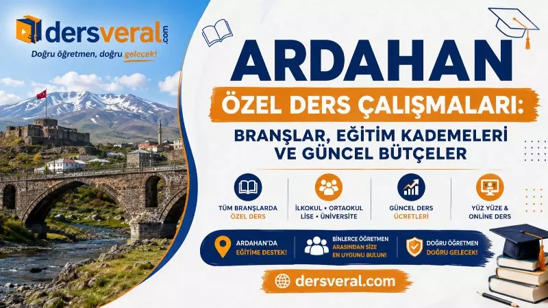 Ardahan Özel Ders Çalışmaları: Branşlar, Eğitim Kademeleri ve Güncel Bütçeler Yazısı için Resim