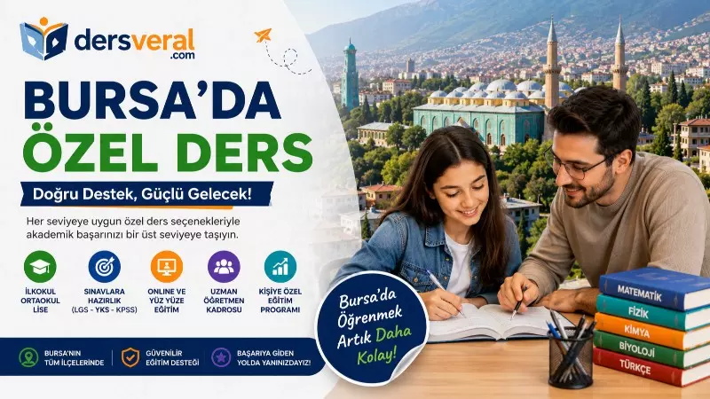 Bursa’da Özel Ders ile Akademik Başarıyı Güçlendirin yazısı kapak resmi
