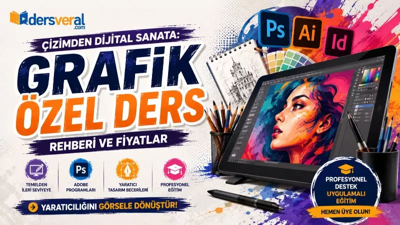Çizimden Dijital Sanata: Grafik Özel Ders Rehberi ve Fiyatlar Yazı Resmi
