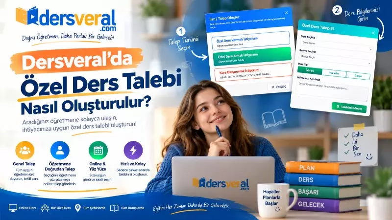 Dersveral’da Özel Ders Talebi Nasıl Oluşturulur?