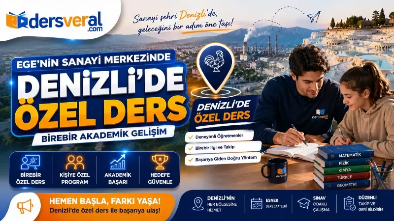Ege’nin Sanayi Merkezinde Eğitim: Denizli Özel Ders ve Birebir Akademik Gelişim  Yazı Resmi
