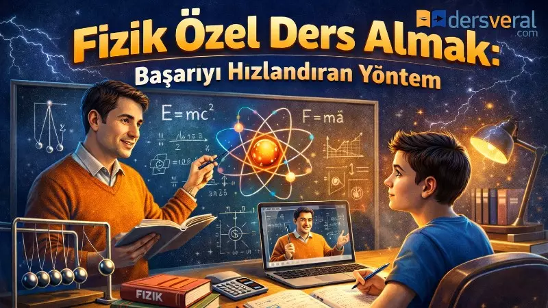 Fizik Özel Ders Almak :  Başarıyı Hızlandıran Yöntem Yazısı için Resim