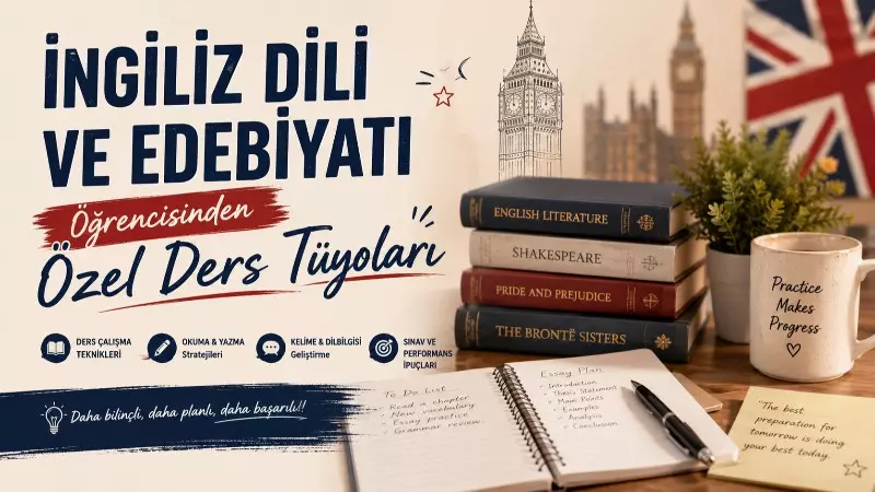  İngiliz Dili ve Edebiyatı Öğrencisinden Özel Ders Tüyoları Yazı Resmi