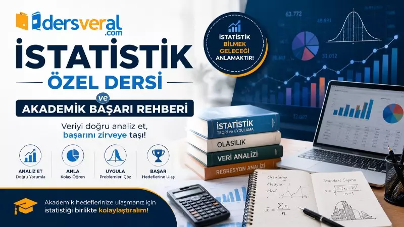 İstatistik Özel Dersi ve Akademik Başarı Rehberi Yazı Resmi