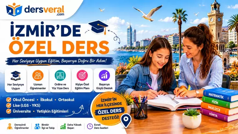 İzmir’de Özel Ders ile Başarıyı Yakalayın Yazı Resmi