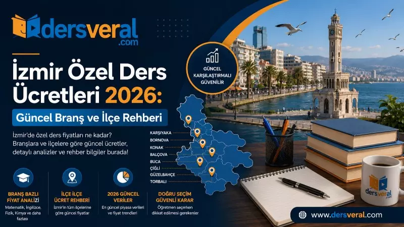 İzmir Özel Ders Ücretleri 2026: Güncel Branş ve İlçe Rehberi Yazı Resmi