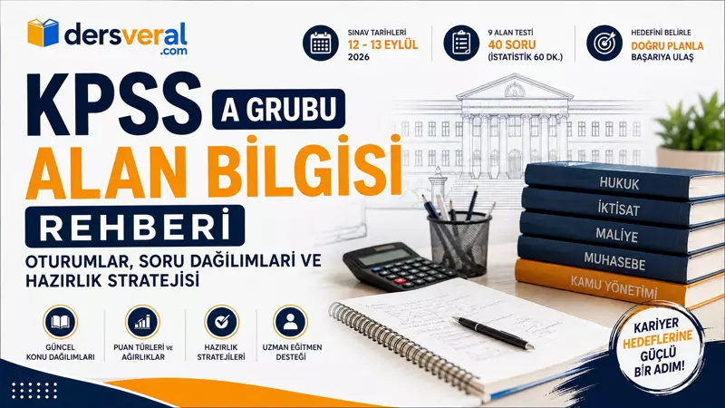 KPSS Alan Bilgisi (A Grubu) Rehberi: Oturumlar, Soru Dağılımları ve Hazırlık Yazı Resmi