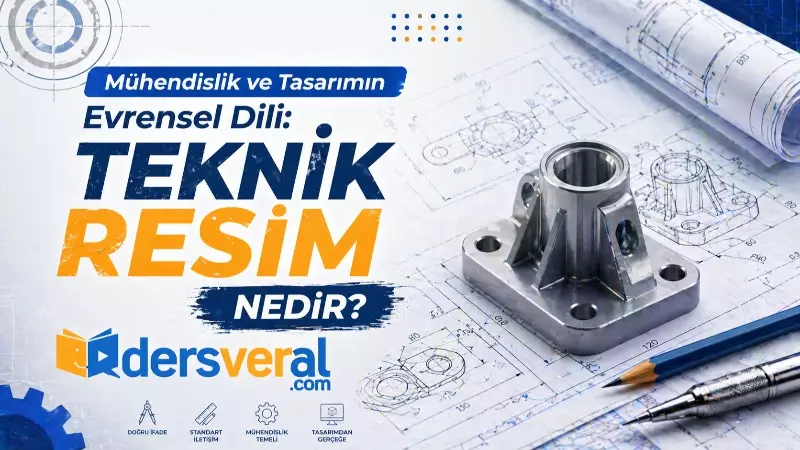 Mühendislik ve Tasarımın Evrensel Dili: Teknik Resim Nedir? yazısı kapak resmi