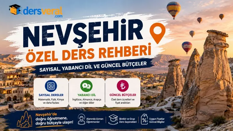 Nevşehir Özel Ders Rehberi: Sayısal, Yabancı Dil ve Güncel Bütçeler Yazısı için Resim