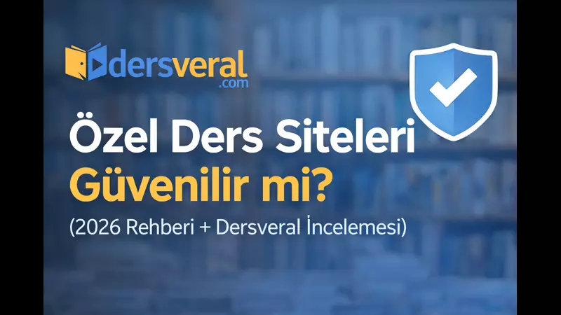 Özel Ders Siteleri Güvenilir mi? Video Resmi