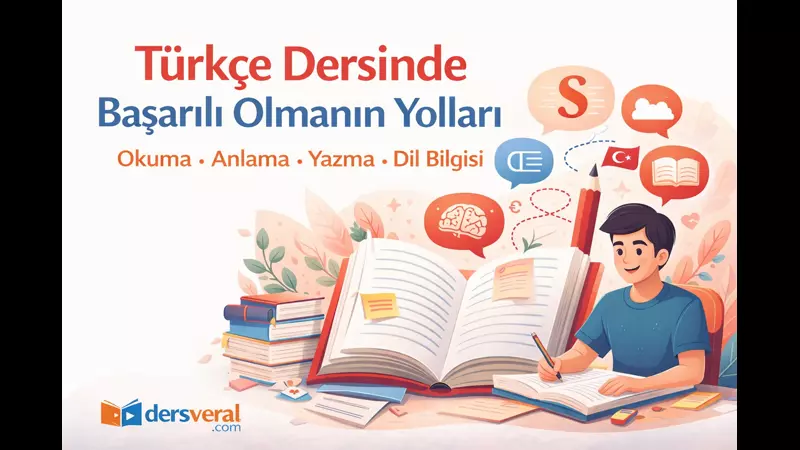 Türkçe Dersinde Başarılı Olmanın Yolları Yazısı için Resim