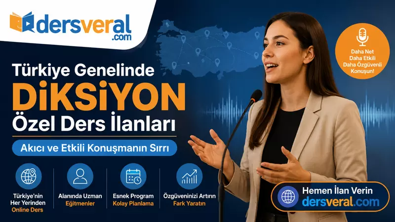 Türkiye Genelinde Diksiyon Özel Ders İlanları: Akıcı ve Etkili Konuşmanın Sırrı Yazı Resmi