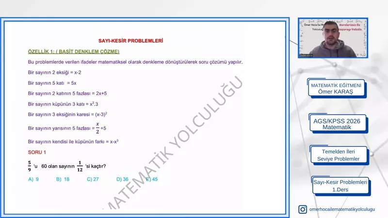 Matematik Ders Videosu - ÖMER K.