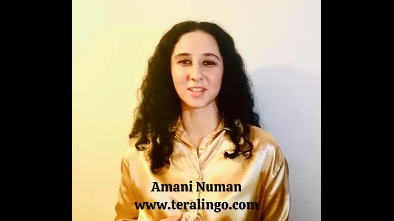 Türkçe (Yabancılar için) Ders Videosu - Amani T.