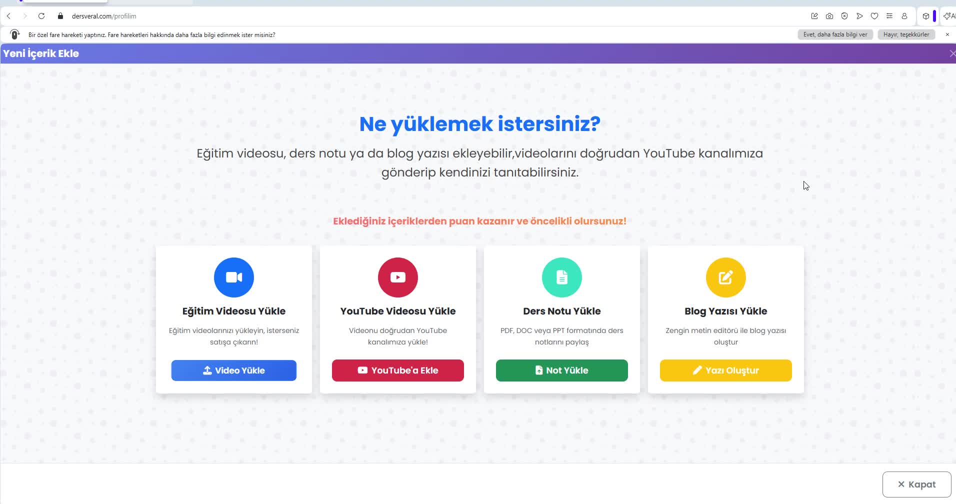 Dersveral.com | Nasıl İçerik Yüklerim? video resmi