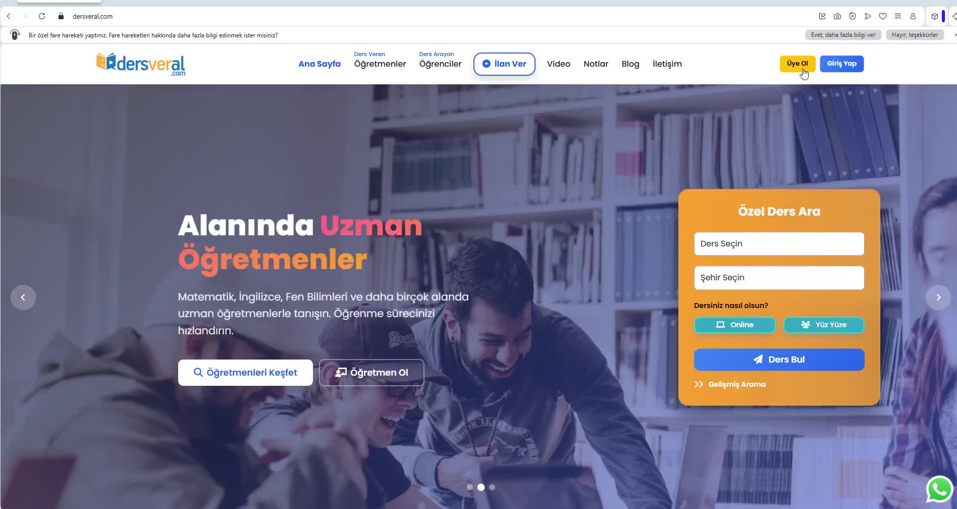 Dersveral.com | Nasıl Üye Olunur? video resmi