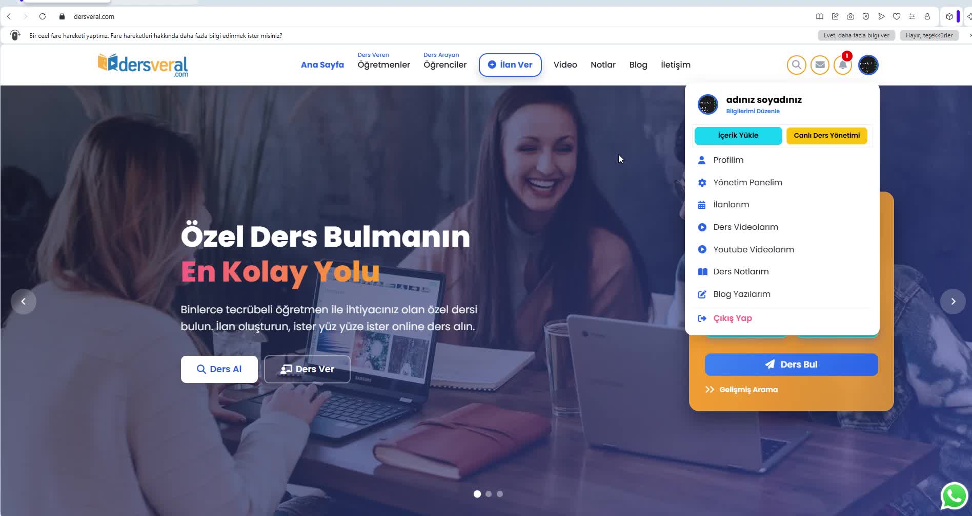 Dersveral.com | Nasıl Ders İlanı Verilir? video resmi