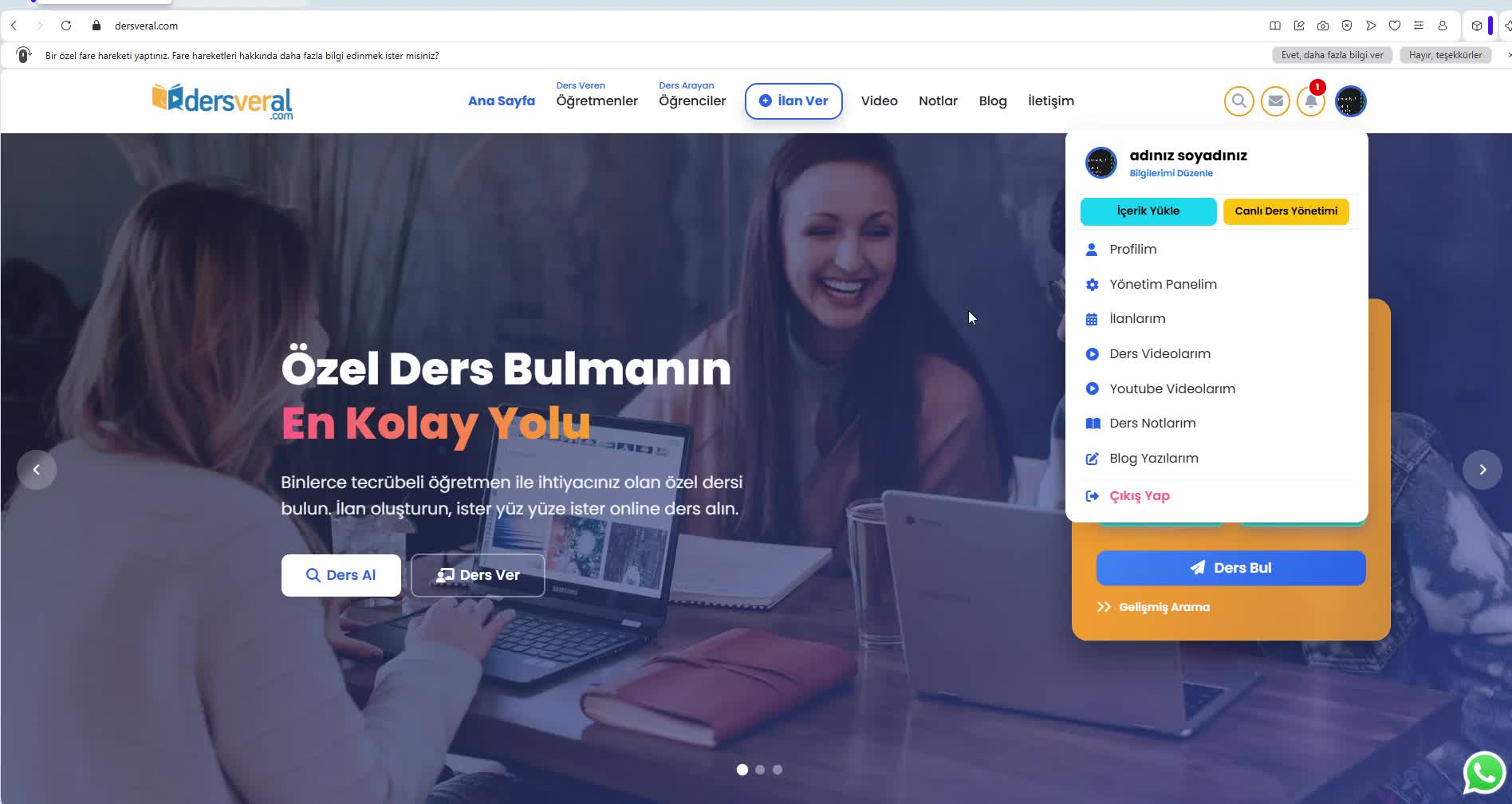 Dersveral.com | Nasıl Genel Ders Talebi Oluşturulur? video resmi